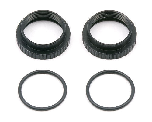 ASSOCIATED 7416 Off-Rd Threaded Shock Collar w/O-Rings Black; SC10 2WD; B4.1