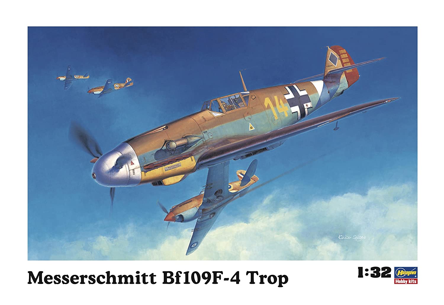 HASEGAWA 08881 1/32 Messerschmitt BF109 F-4 TROP