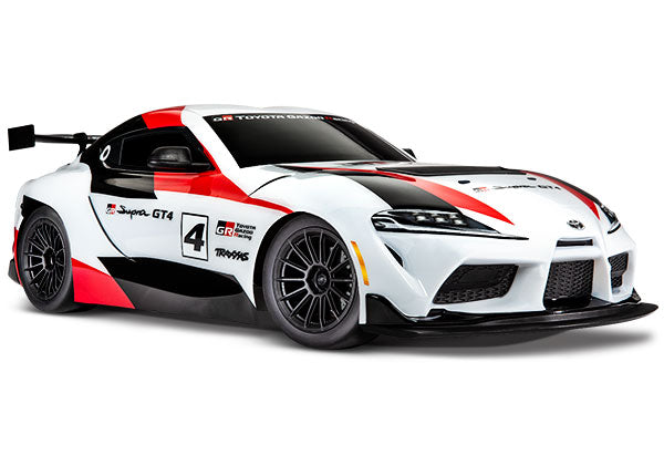 TRAXXAS 93064-4 Toyota® 4-TEC 3.0 GR Supra GT4®: 1/10 Scale AWD Supercar. RTR with TQ™ 2.4GHz radio system and XL-5 ESC (fwd/rev).