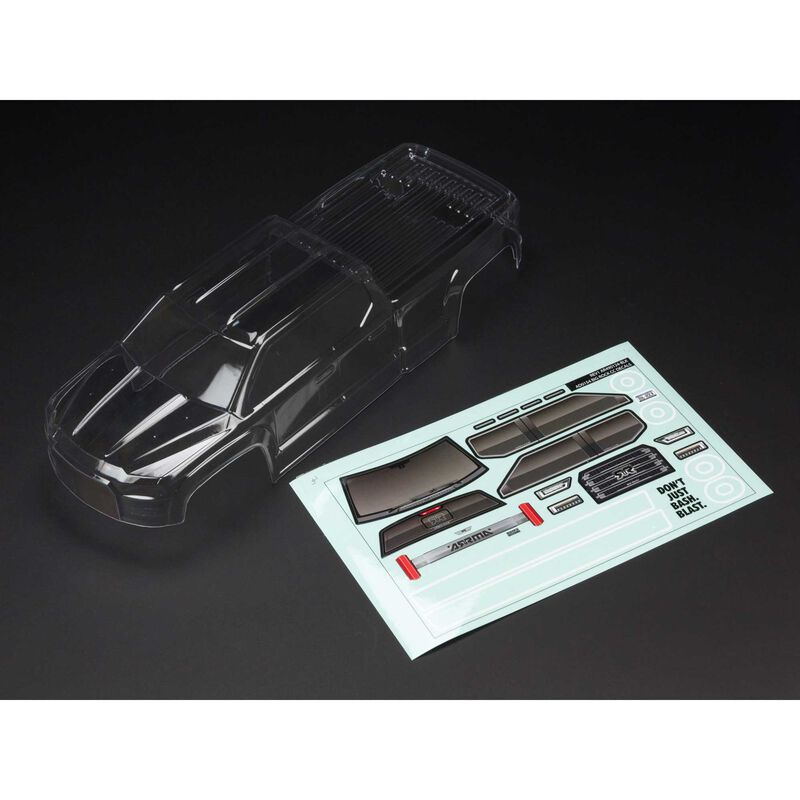 ARRMA AR402284 Clear Body w/ Decals Big rock Crew Cab 4x4
