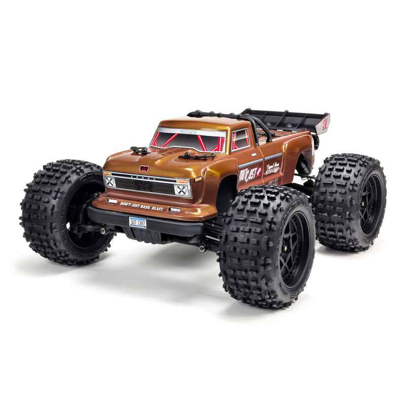 ARRMA ARA102692 1/10 OUTCAST 4x4 4S BLX Brushless Truggy with Spektrum RTR, Bronze *DISC