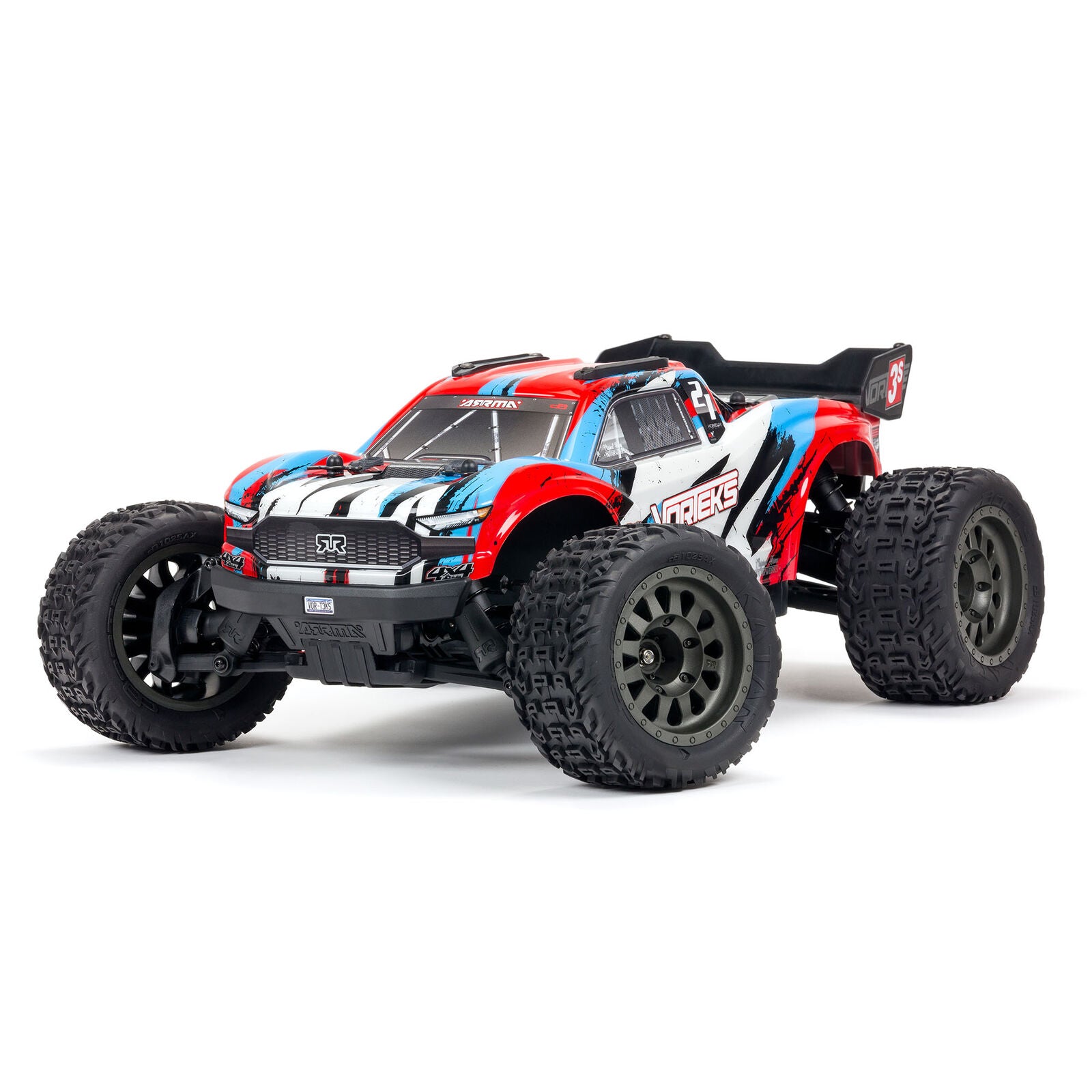 ARRMA ARA4305V3T1 1/10 VORTEKS 4X4 3S BLX Stadium Truck RTR Red