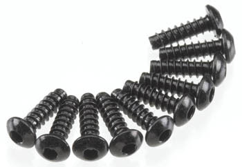 AXIAL AXA435 Hex Tap Button Head M3x10mm Black (10)