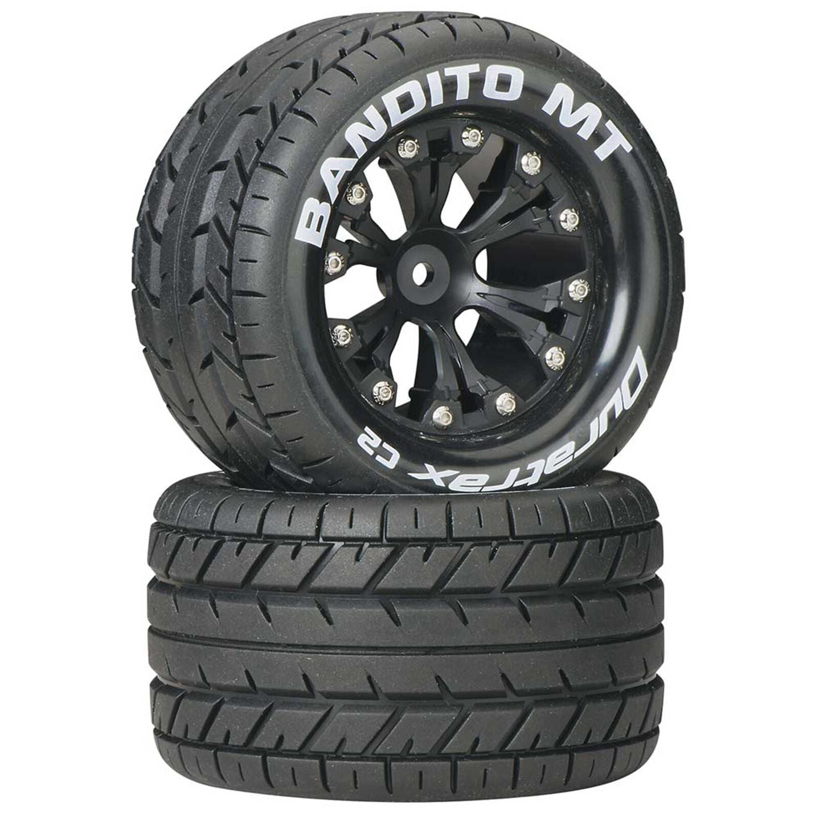 DURATRAX DTXC3502 Bandito MT 2.8" 2WD Mounted Rear C2 Tires, Black