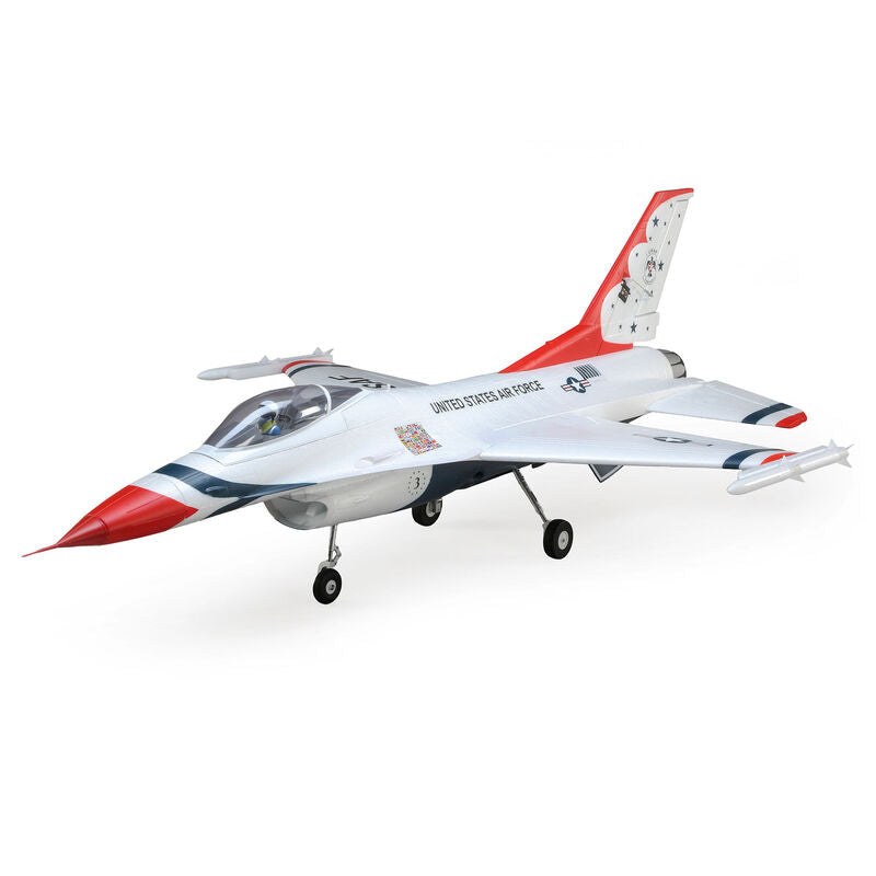 EFLITE EFL78500 F-16 Thunderbirds 70mm EDF BNF Basic with AS3X and SAFE Select