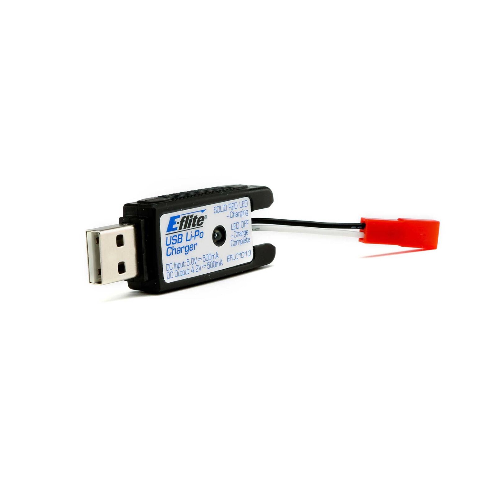 EFLITE EFLC1010 1S USB Li-Po Charger, 500mA, JST: 180 QX HD