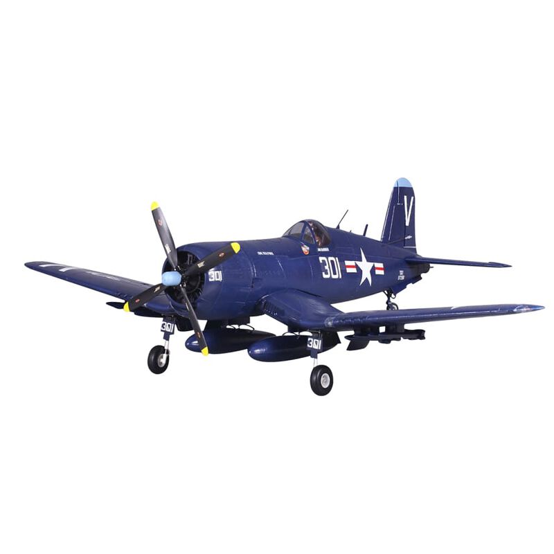 FMS FMM024PBLUX F4U 1400mm PNP with Reflex, Blue