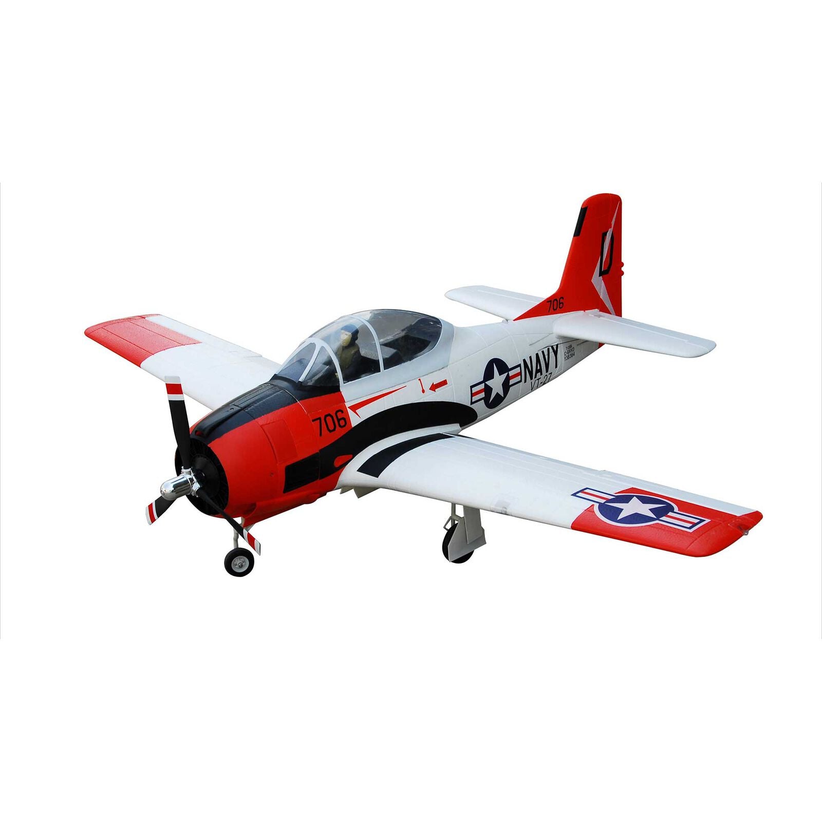 FMS FMM083PREDX T-28D PNP 1400mm V4 with Reflex, Red