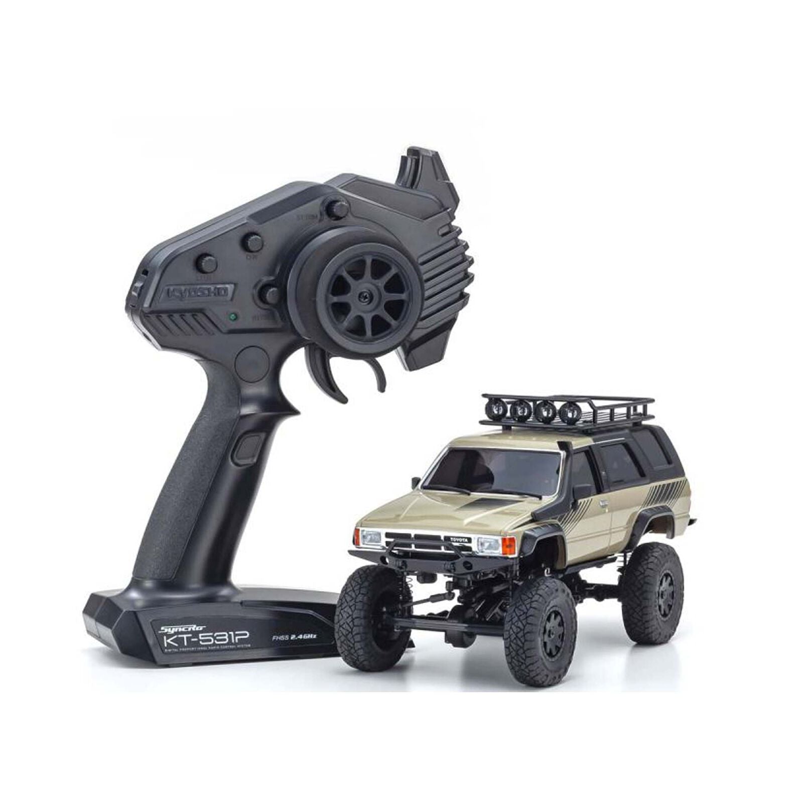 KYOSHO 32524SY MINI-Z 4X4 4-Runner with Roof Rack RTR, Sand
