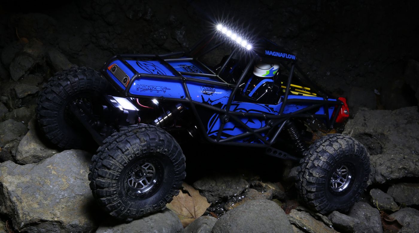 LOSI LOS03015T1 1/10 Night Crawler SE 4WD Rock Crawler Brushed RTR, Blue