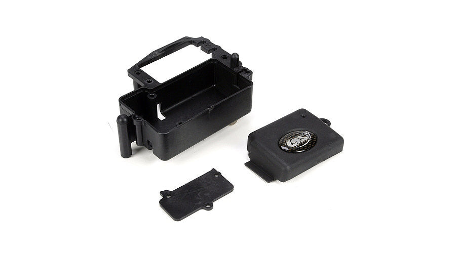 LOSI LOSB2359 Radio Tray w/ Switch Cover Blnk & Rx Cover Ten-SCTE
