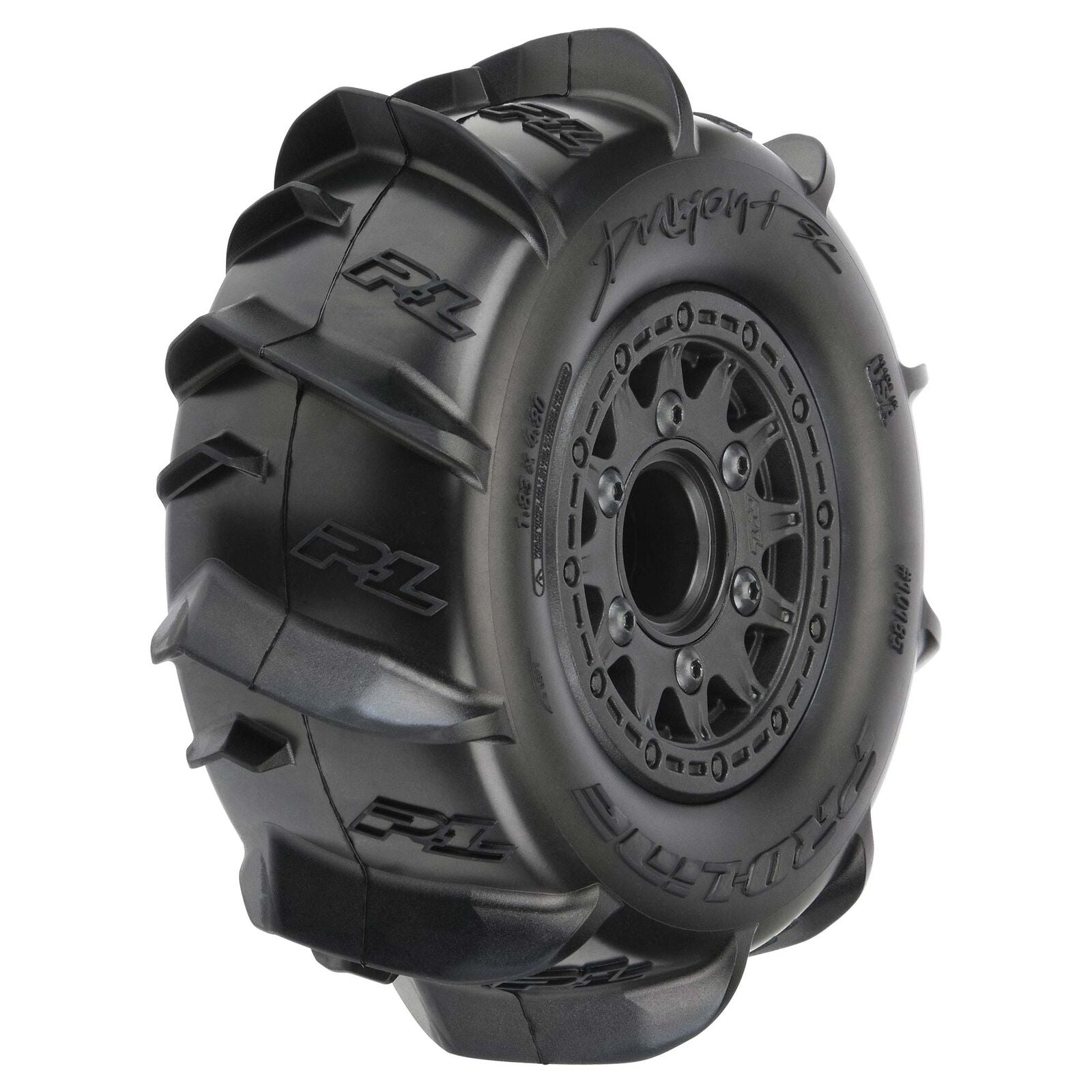 PROLINE 10185-10 1/10 Dumont Front/Rear 2.2"/3.0" SC Mounted 12mm Black Raid (2)