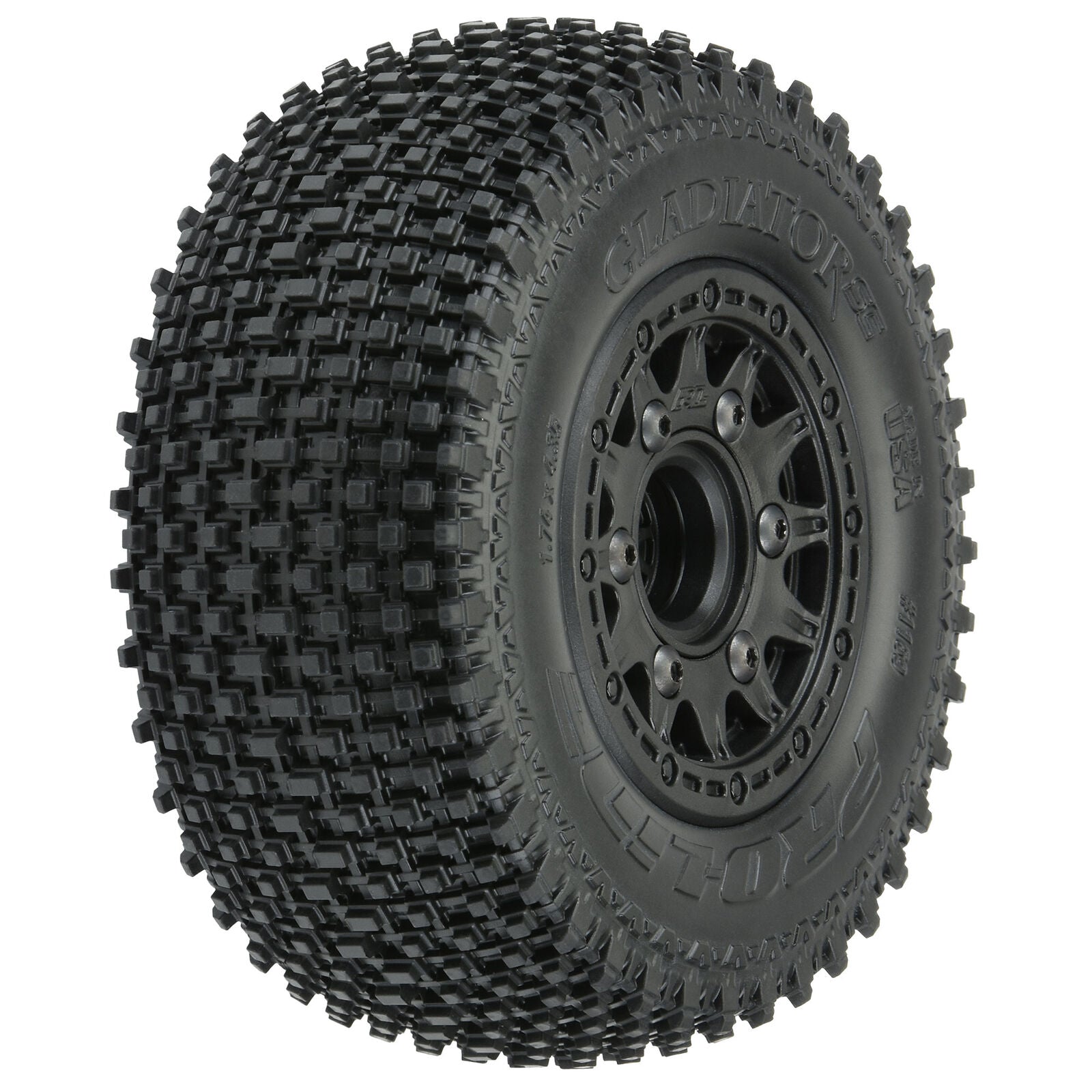 PROLINE 1169-12 1/10 Gladiator M3 Front/Rear 2.2"/3.0" SC Mounted 12mm Blk Raid (2)