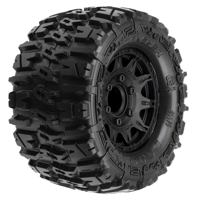 PROLINE 1170-10 1/10 Trencher Front/Rear 2.8" MT Tires Mounted 12mm Blk Raid (2)