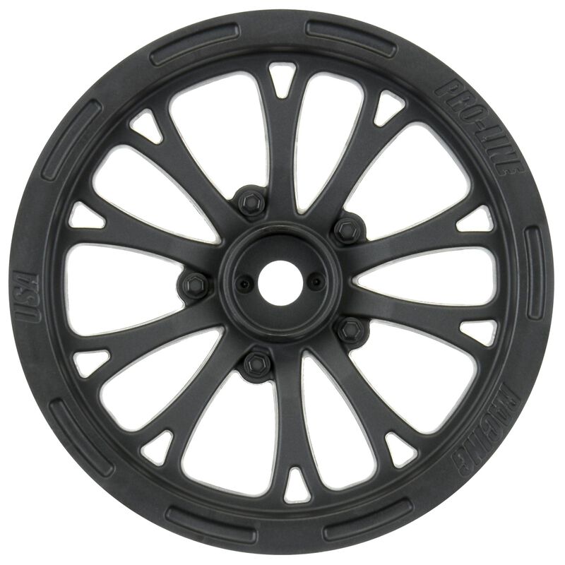 PROLINE 2775-03 2WD Pomona Drag Spec 2.2 Front Drag Racing Wheels (2) w/ 12mm Hex Black