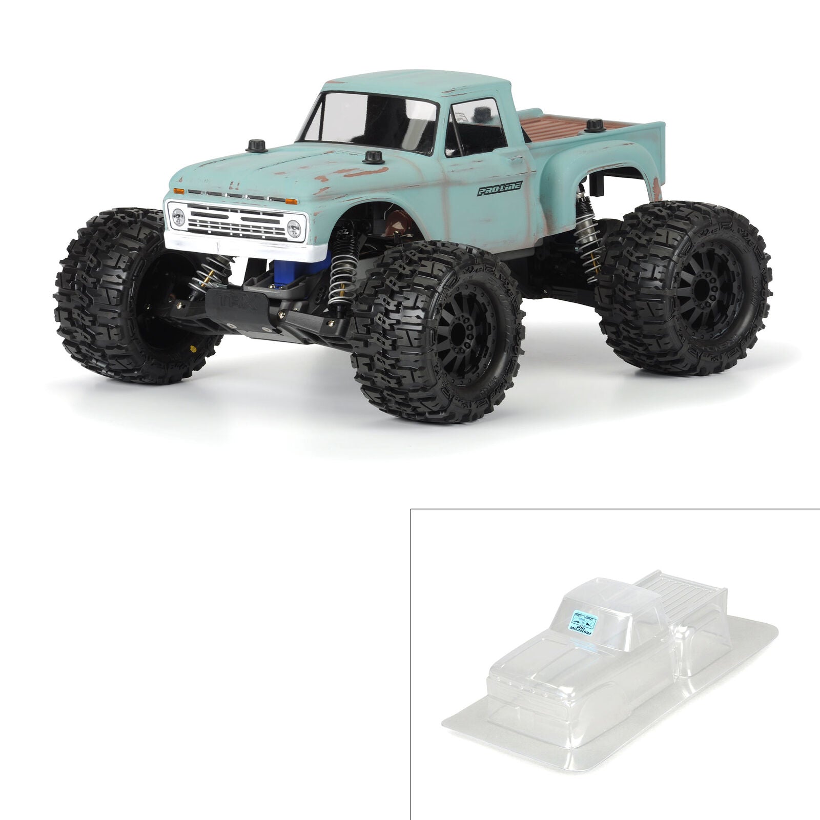 PROLINE 3412-00 1966 Ford F-100 Clear Body for Stampede