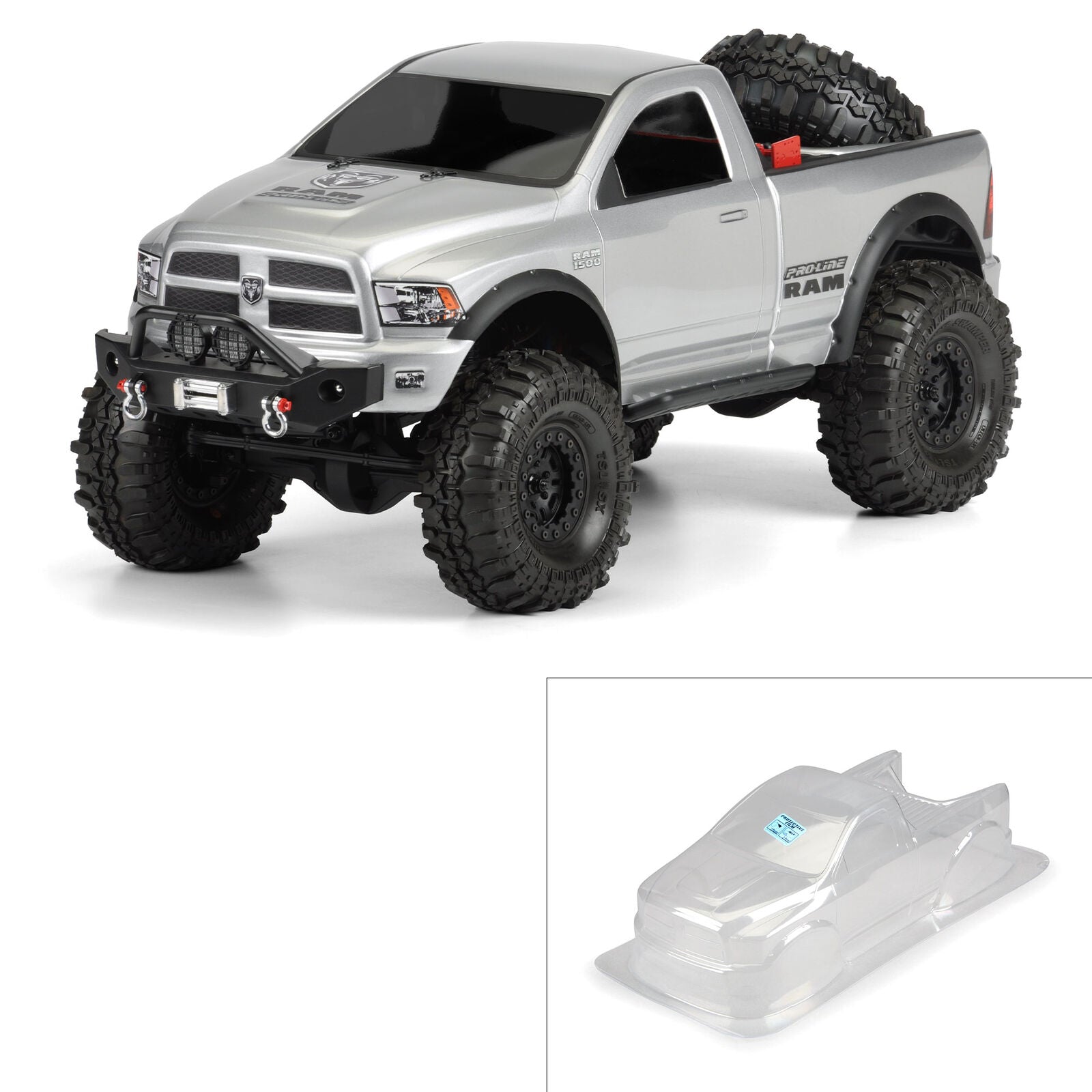 PROLINE 3434-00 RAM 1500 Clear Body for 1/10 Scale Crawlers *DISC