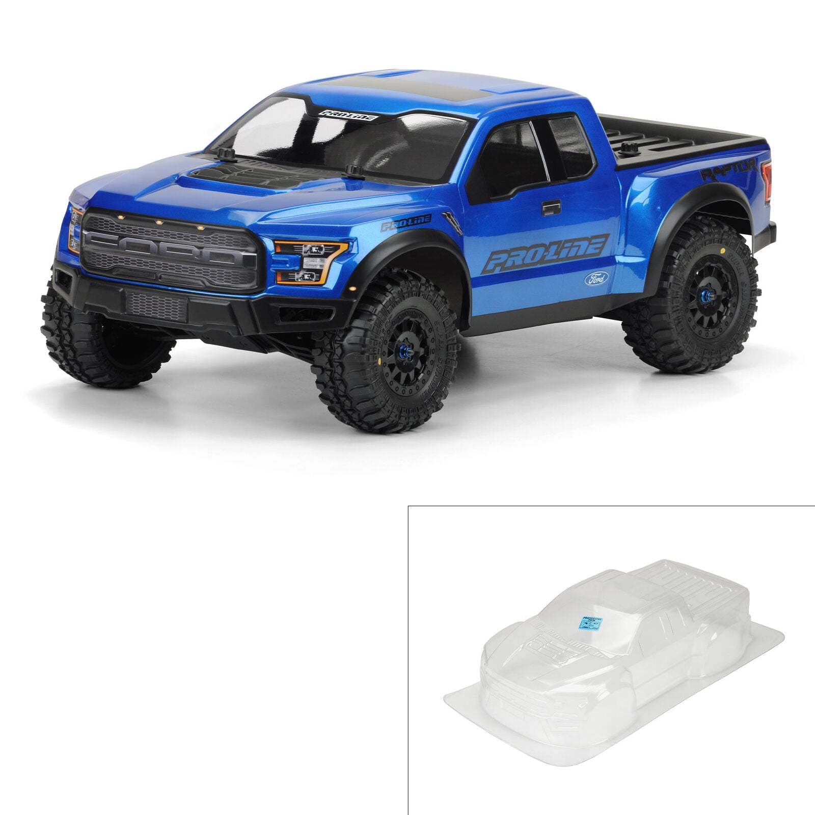 PROLINE 3461-00 Lexan Body 2017 Ford F-150 Raptor True Scale PRO-2