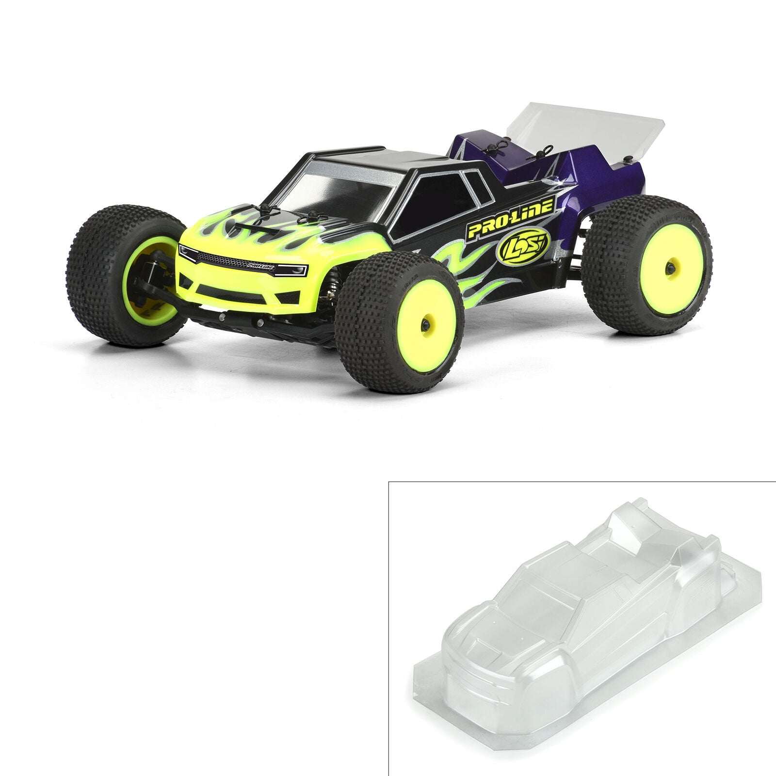 PROLINE 3587-00 1/18 Axis ST Clear Body: Losi Mini-T