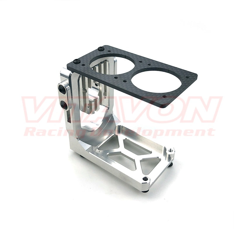 VITAVON XRT0038 CNC Alu7075 Motor Mount & Carbon Plate 40mm Fan Holder for XRT 1/5