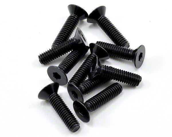TEKNO TKR1346 Flat Head Screws M4x15mm Black EB48