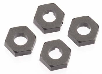 TEKNO TKR5571 Wheel Hexes 12mm Composite Black SCT410