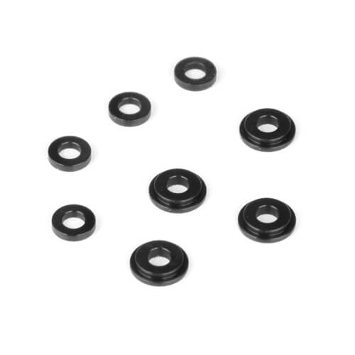 TEKNO TKR6708 Shock Cartridge Guide Set CNC Delrin (8): EB410