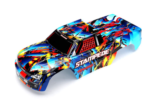 TRAXXAS 3648 Body, Stampede®, Rock n' Roll (painted, decals applied)