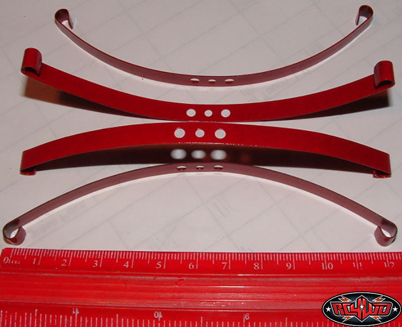 RC4WD Z-S0570 Red Super Soft Flex Leaf Springs (4)