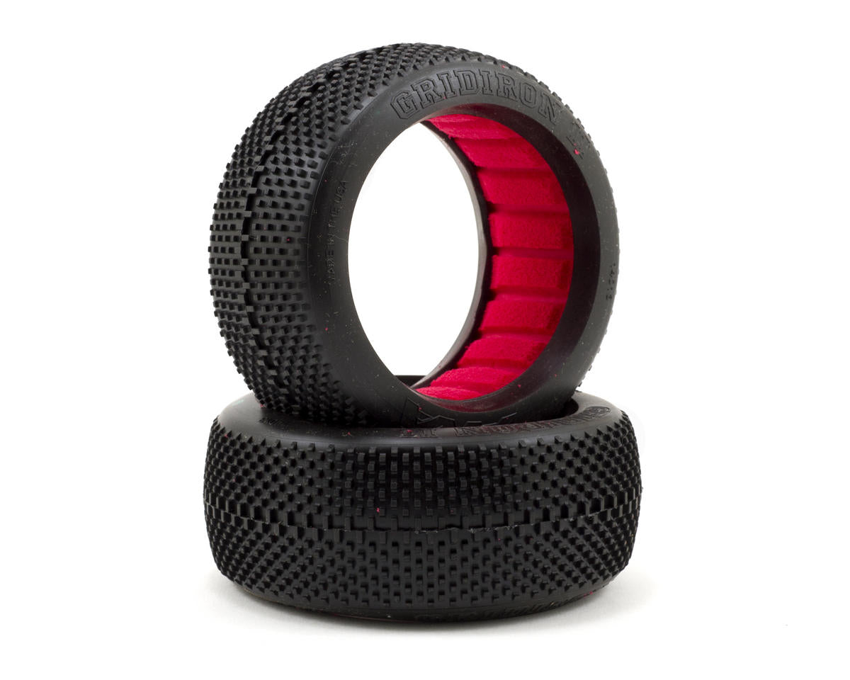 AKA 14013XR Gridiron II 1/8 Buggy Tires (2) (Soft - Long Wear)