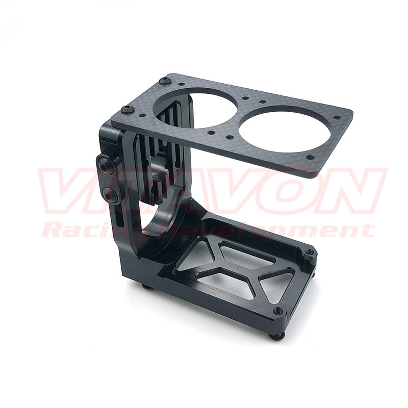 VITAVON XRT0038 CNC Alu7075 Motor Mount & Carbon Plate 40mm Fan Holder for XRT 1/5