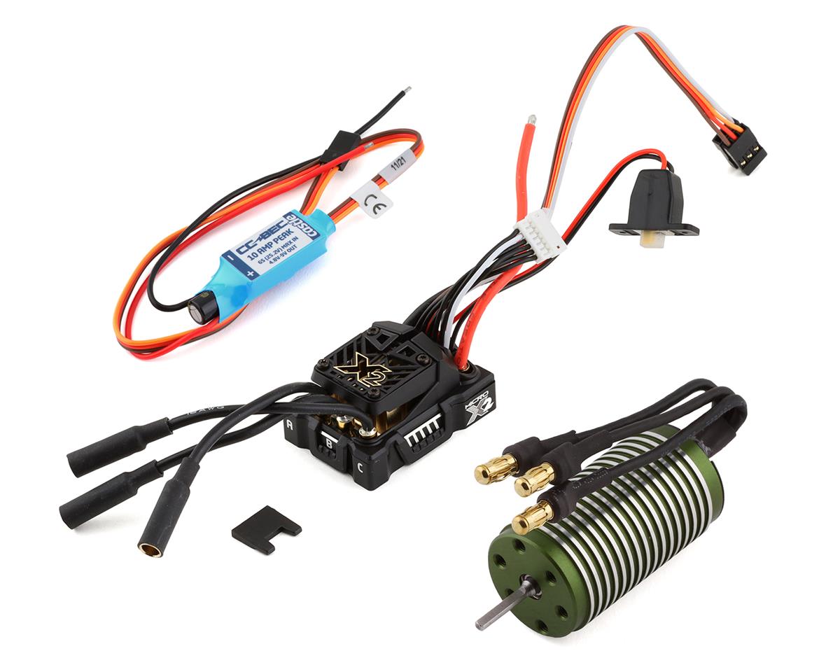 CASTLE 010-0169-02 Mamba Micro X2 Waterproof 1/18th Scale Brushless Combo (5300Kv) w/CSE010-0004-00 10A BEC