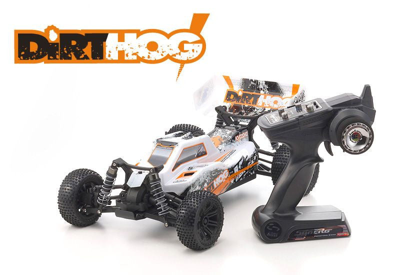 KYOSHO 30993T1B Dirt Hog 1/10th 4WD Electric Off Road Buggy w/2.4GHz, Battery & Charger (Orange)