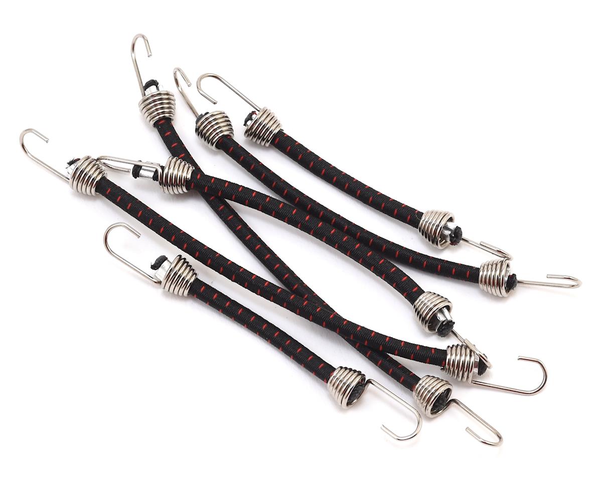 HOT RACING ACC468C21 1/10 Scale Bungee Cord Set (6) Black / Red