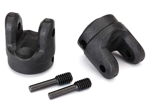 TRAXXAS 8658 Yokes, transmission (2)/ 4x15mm screw pins (2)