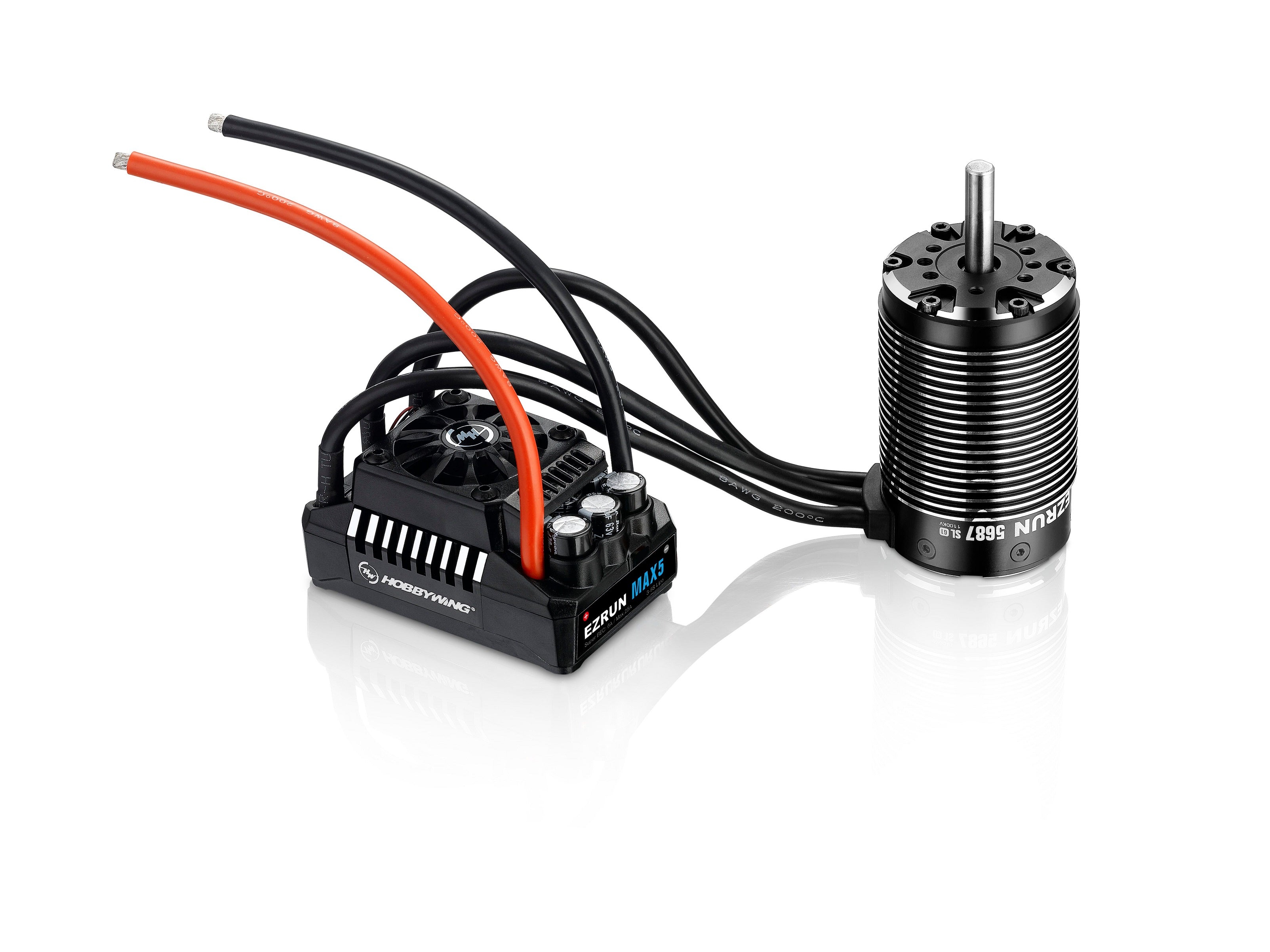 HOBBYWING 38010802 EzRun SL 5687 1100KV Motor, w/ Max6 Waterproof ESC - Brushless Combo
