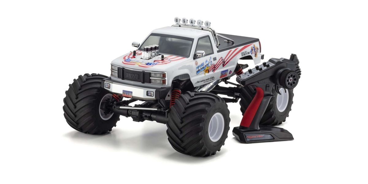 KYOSHO 33155 USA-1 Nitro 1/8 Scale Radio Controlled Monster Truck w/ .25 Engine