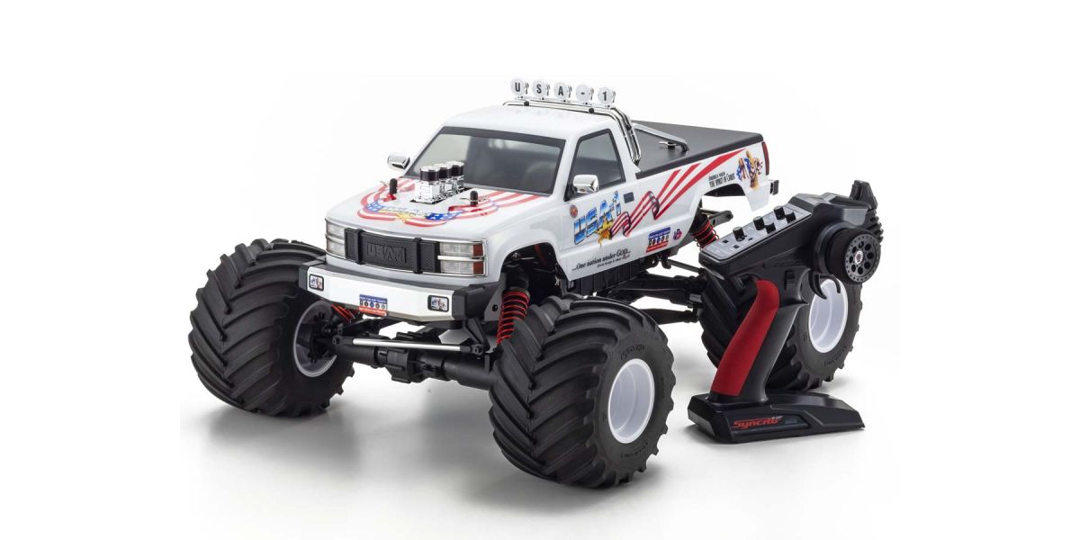 KYOSHO 34257 USA-1 VE 1/8 Scale Radio Controlled Brushless Motor Powered 4WD Monster Truck