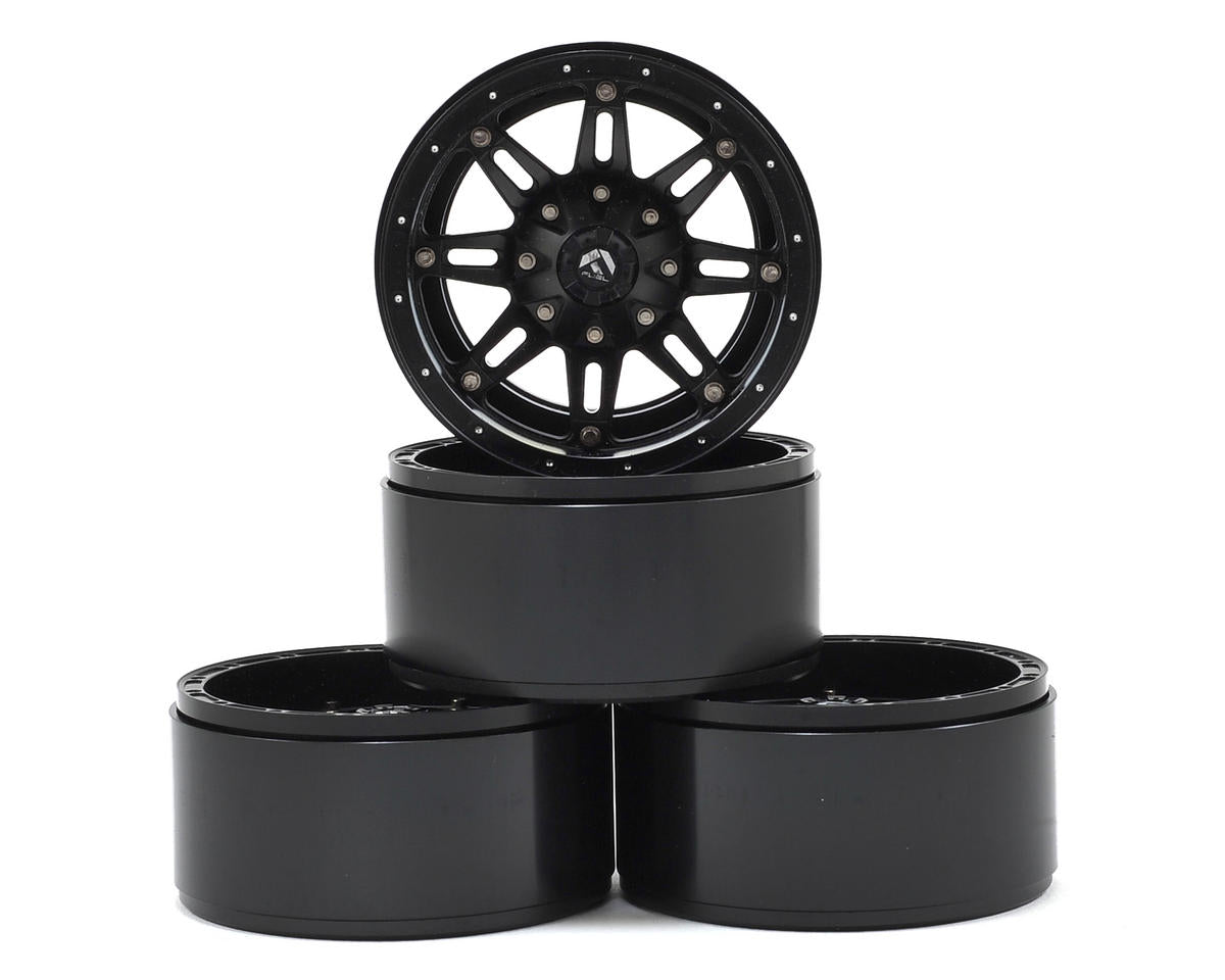 RC4WD Z-W0196 Fuel Offroad Hostage 2.2 Aluminum Beadlock Rock Crawler Wheel (4) (Black)