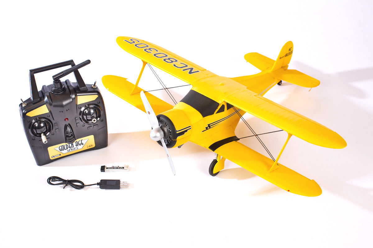 RAGE RGRA1109B Beechcraft Model D17 Staggerwing Micro RTF with PASS System