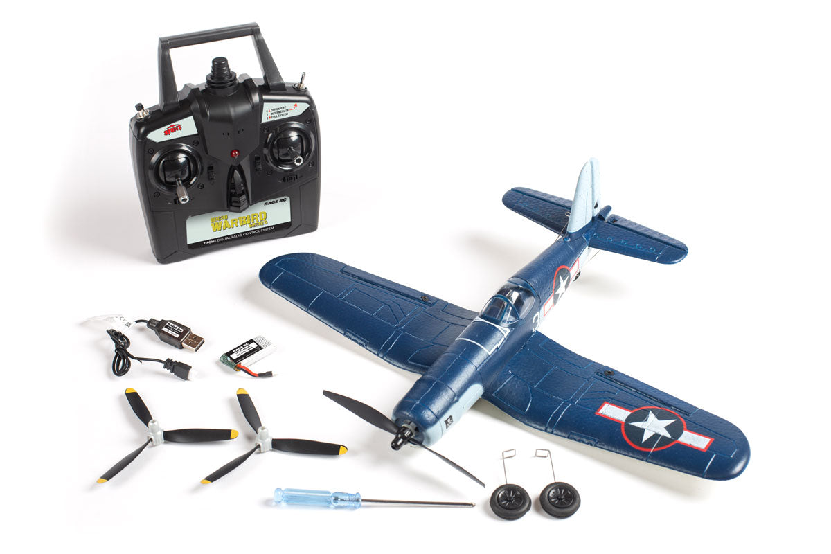 RAGE RGRA1301 F4U Corsair Micro RTF Airplane w/PASS