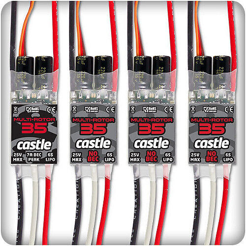 CASTLE 010-0125-00 Quad Pack 35A ESC for Multi-Rotors