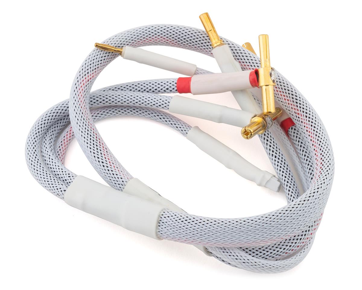 TRINITY TEP2409 2S Pro Charge Cables w/4mm & 5mm Bullet Connector (White)