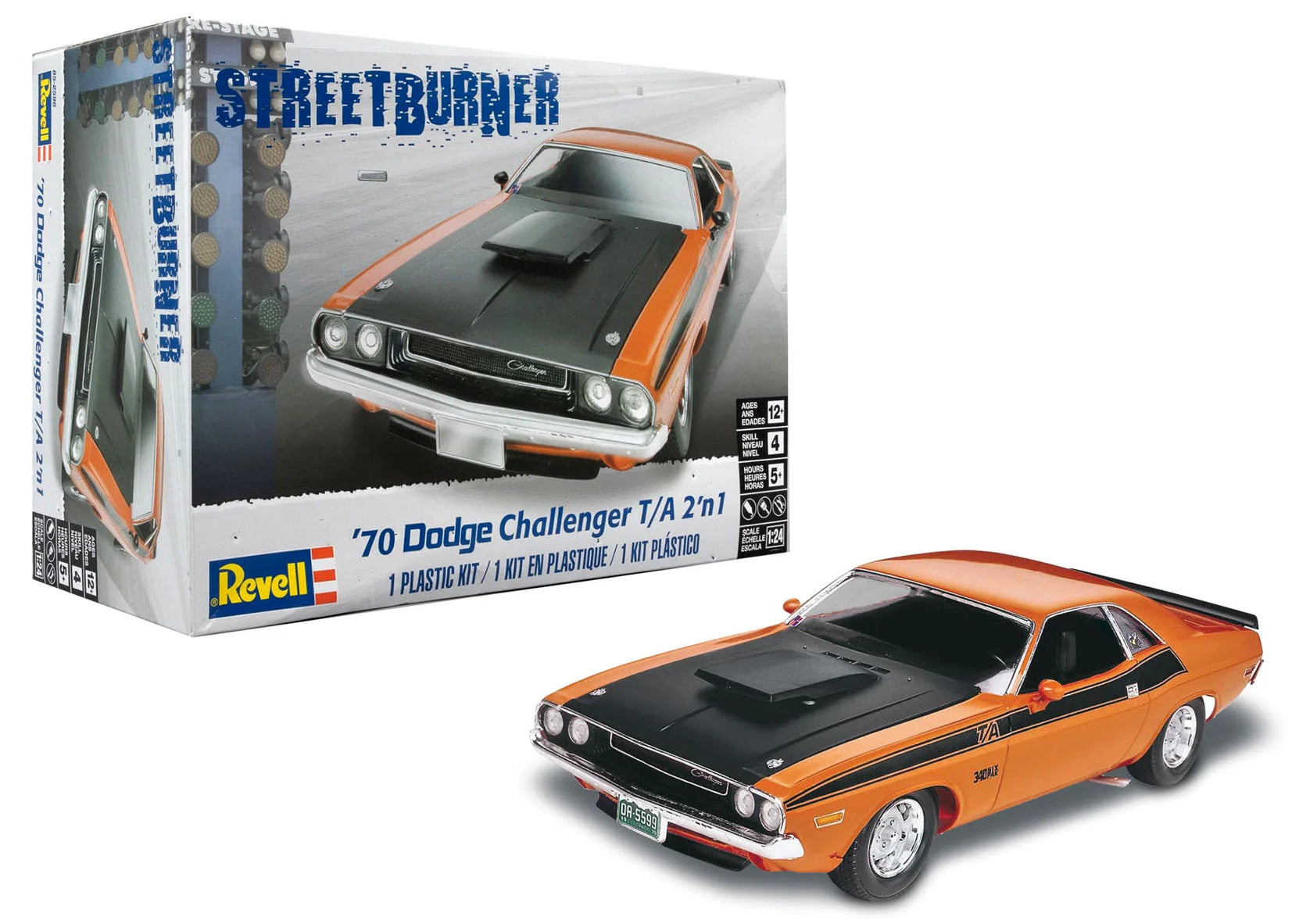 REVELL 85-2596 1/24 1970 Dodge Challenger 2 'n 1