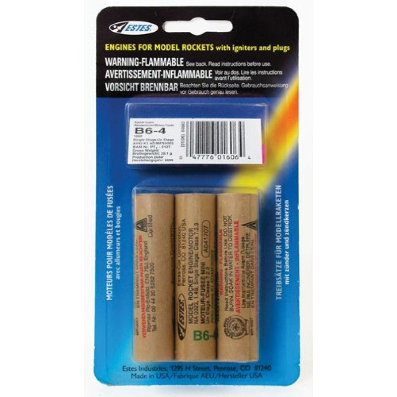 ESTES 1606 B6-4 Rocket Engines