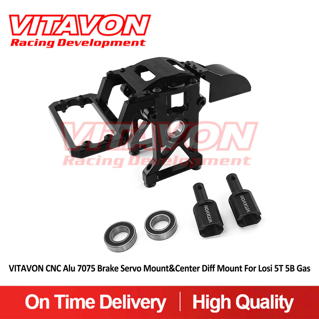 VITAVON 5T00051 Alu 7075 Brake Servo Mount&Center Diff Mount For Losi 5T 5B Gas