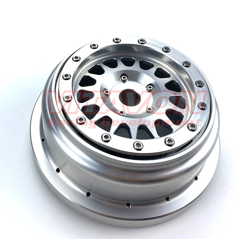 VITAVON SBR2031 SILVER SBR 2.0 CNC Alumium Bead Lock Wheel For Super Baja Rey 2.0 1/6