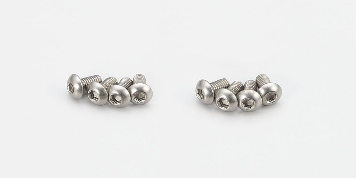 KYOSHO 1-S13006HT Button Screw(Hex/Titanium/M3x6/8pcs)