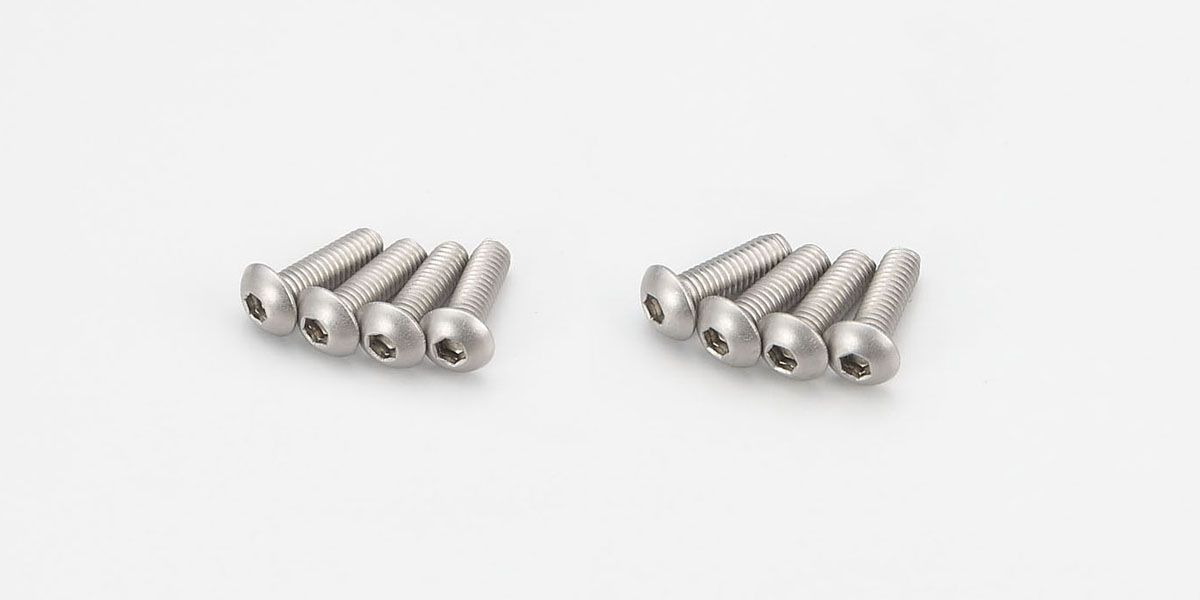 KYOSHO 1-S13010HT Button Screw(Hex/Titanium/M3x10/8pcs)