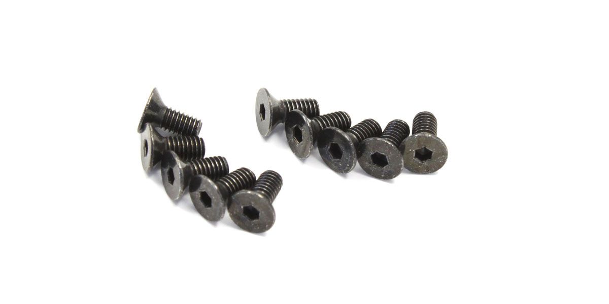 KYOSHO 1-S32606H Flat Head Screw (M2.6x6/10pcs)